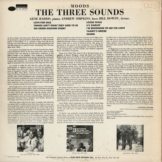 The Three Sounds - Moods (GXF 3153) 1979 JPN Blue Note|中古LP