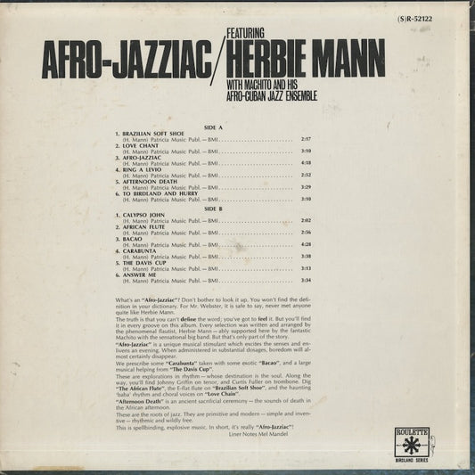 Herbie Mann / ハービー・マン / Afro-Jazzizc (SR 52122)