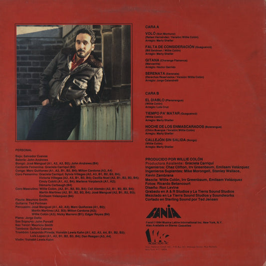Willie Colon - Tiempo Pa' Matar (JM 631) LP 1984 US Fania|中古LP
