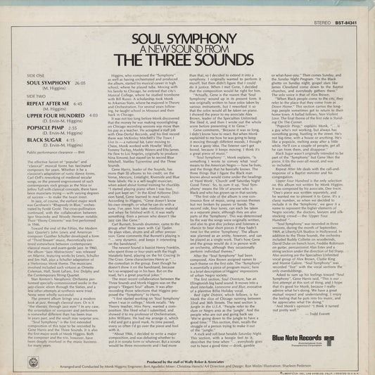 The Three Sounds / スリー・サウンズ / Soul Symphony (BST-84341) US BLUENOTE LIBERTY 青黒Lbl.