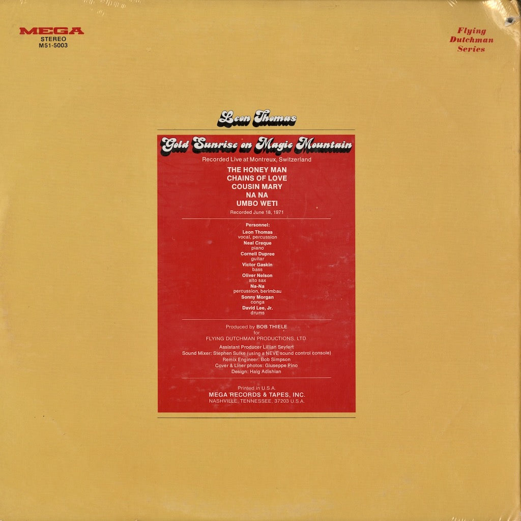 Leon Thomas / レオン・トーマス / Gold Sunrise On Magic Mountain (M51-5003)未開封シールド
