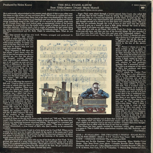 Bill Evans - The Bill Evans Album (C 30855) LP 1971 US Columbia|中古LP