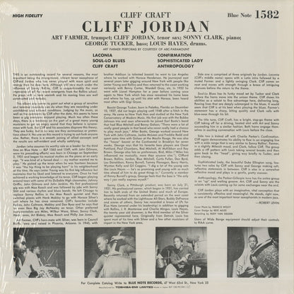 Cliff Jordan / クリフ・ジョーダン / Cliff Craft (BN 1582)