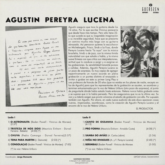 Agustin Pereyra Lucena – Agustin Pereyra Lucena (1970) (GUPEN01) 2008 SPA Guerssen | 中古LP