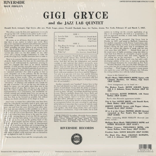 Gigi Gryce / ジジ・グライス / And The Jazz Lab Quintet (OJC-1774)