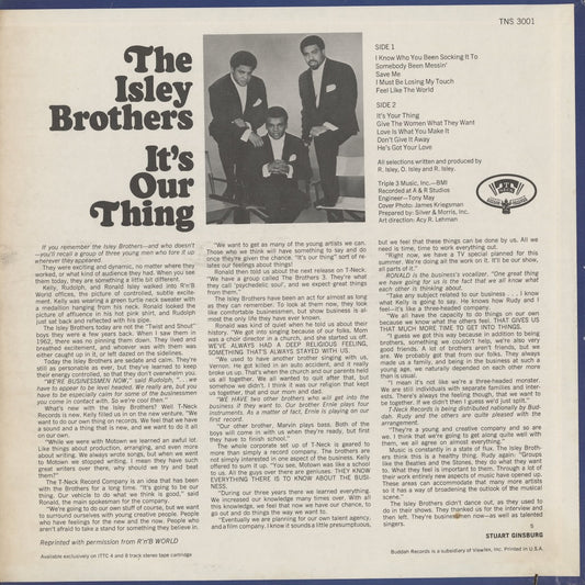 The Isley Brothers - It's Our Thing (TNS 3001) 1969 US T-Neck|中古LP)