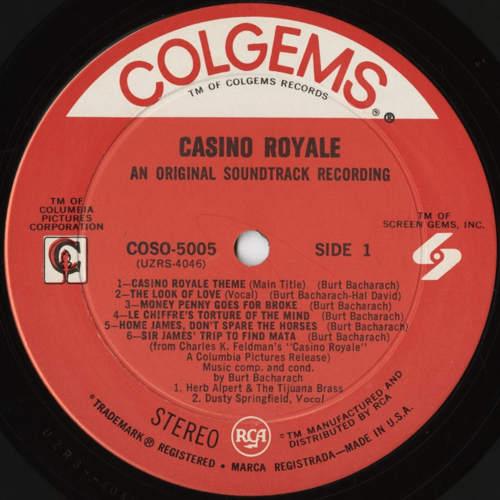 Burt Bacharach / バート・バカラック / Casino Royale -OST (COSO-5005)