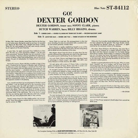 Dexter Gordon - Go! (BN 4112) 1993 JPN Blue Note|中古LP