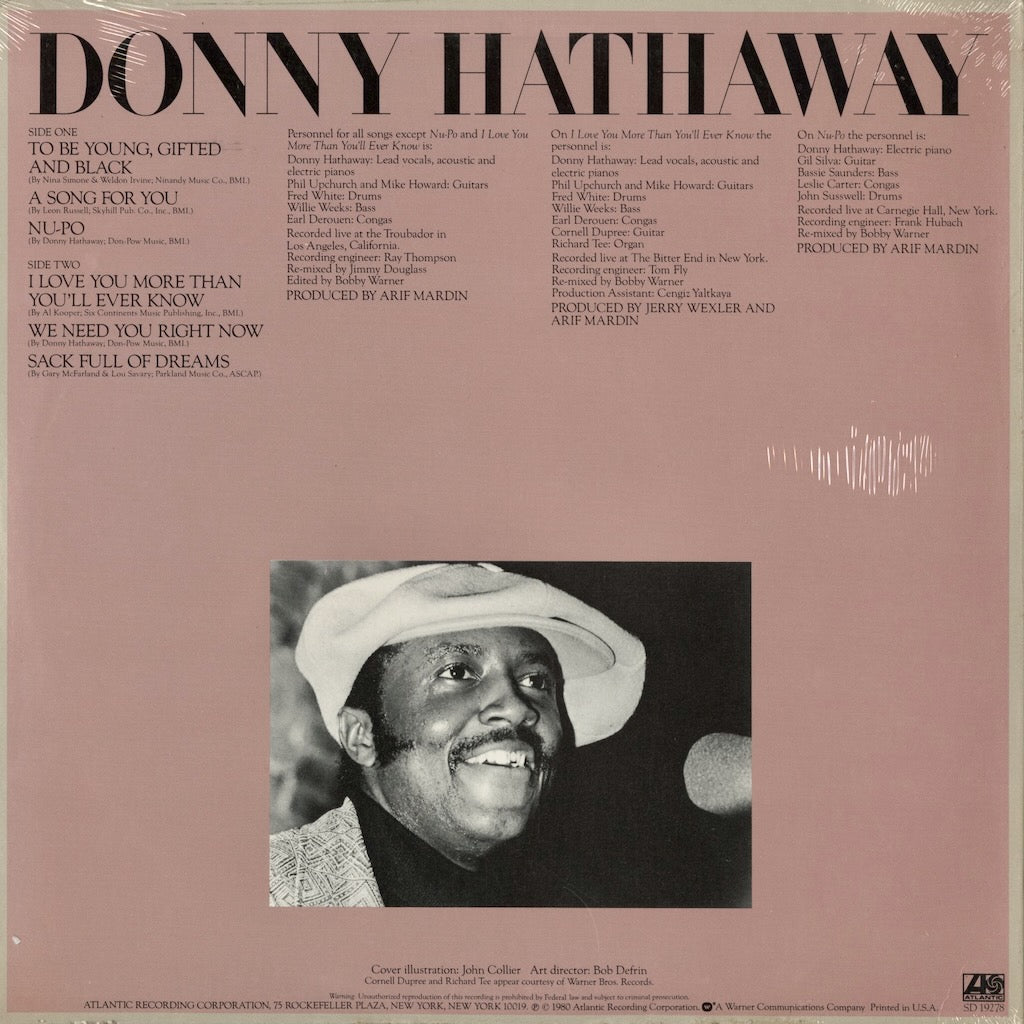 Donny Hathaway - In Performance (SD 19278) LP 1980 US Atlantic|中古LP 未開封シールド