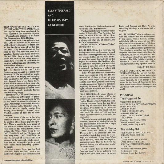Ella Fitzgerald & Billie Holiday - At Newport (MV 2576) LP 1975 JPN Verve / Polydor|中古LP