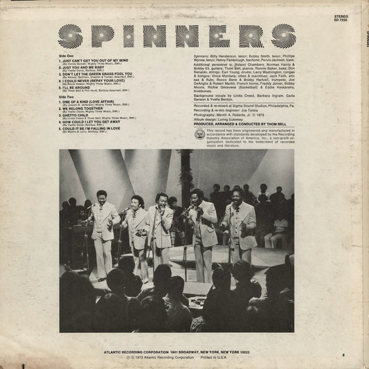 Spinners - Spinners (SD7256) LP 1973 US Atlantic|中古LP