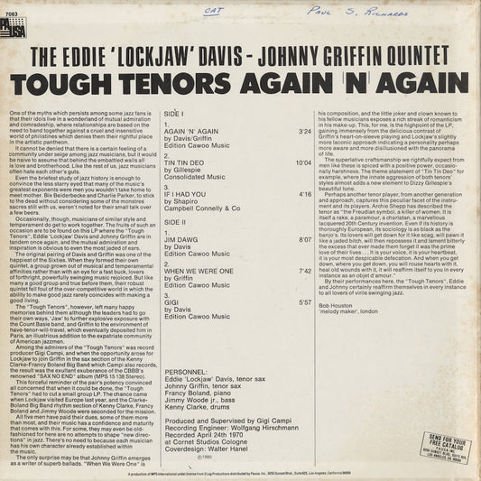 Eddie Davis, Johnny Griffin Quintet / エディ・デイヴィス, ジョニー・グリフィン / Tough Tenors Again 'N' Again (PR 7063)