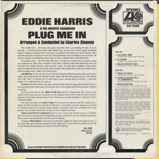 Eddie Harris / エディ・ハリス / Plug Me In (SD 1506)