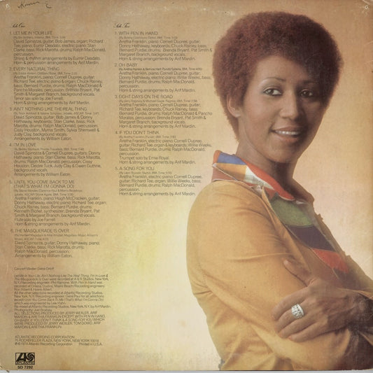 Aretha Franklin – Let Me In Your Life (SD7292) LP 1974 US Atlantic|中古LP