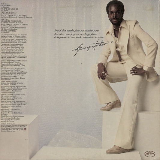Leroy Hutson - Closer To The Source (CUK 5018) LP 1978 US Curtom|中古LP