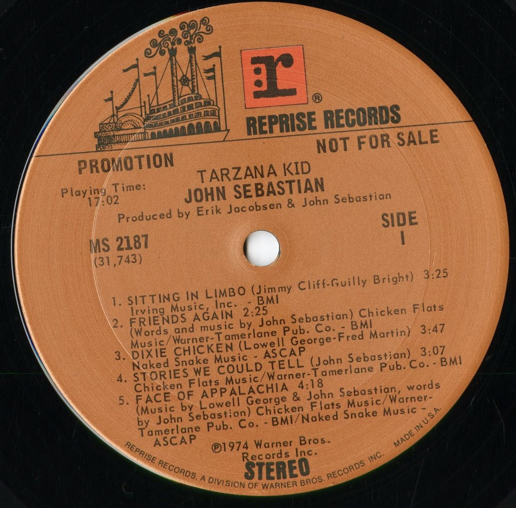 John Sebastian - Tarzana Kid (MS 2187) 1974 US Warner Brothers|中古LP