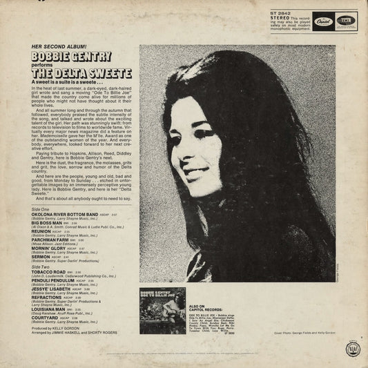 Bobbie Gentry - The Delta Sweete (ST-2842) 1968 US Capitol|中古LP