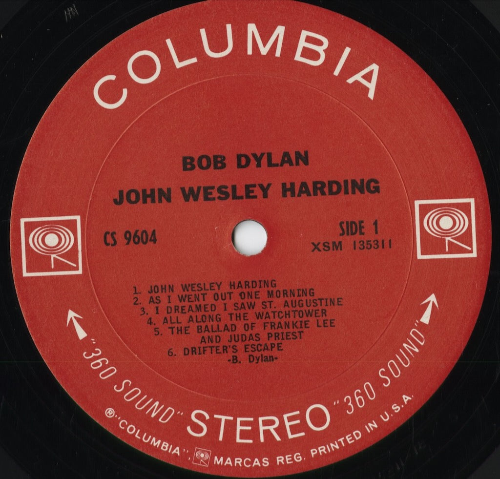 Bob Dylan - John Wesley Harding (CS 9604) 1968 US Columbia STEREO|中古LP