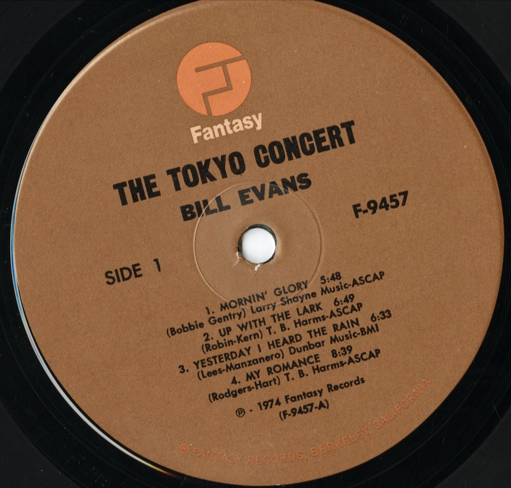 Bill Evans - Live In Tokyo (F-9457) LP 1974 US Fantasy|中古LP