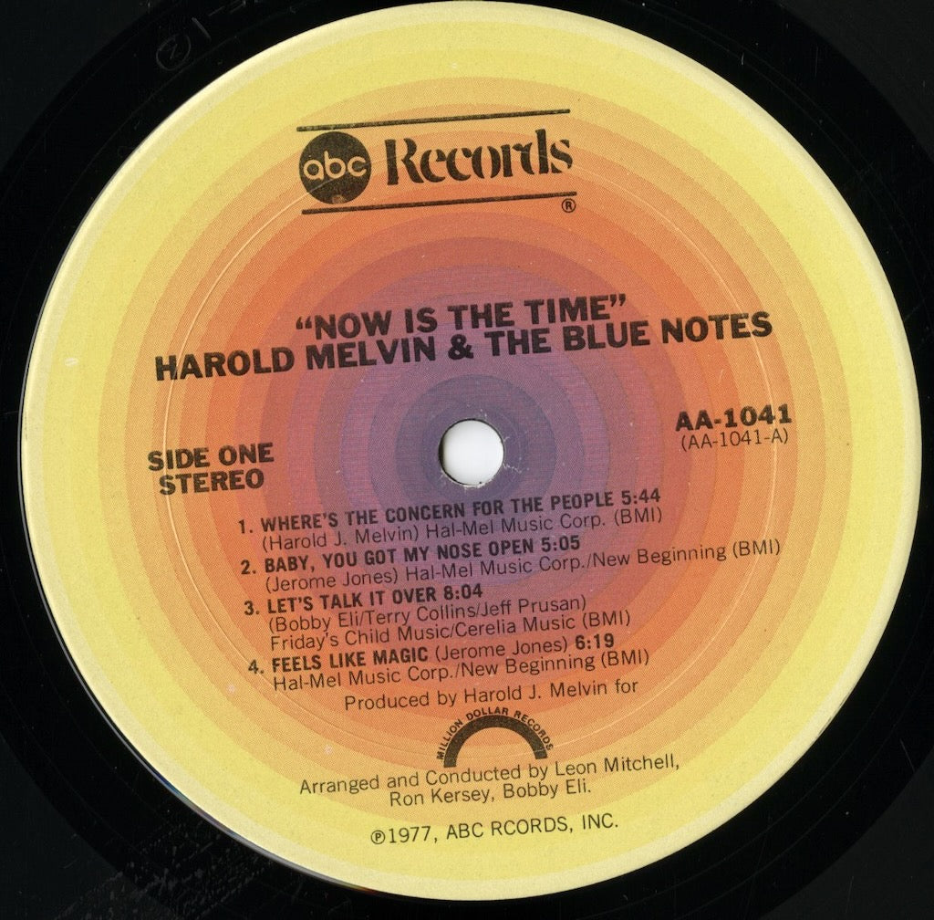 Harold Melvin & The Blue Notes / ハロルド・メルヴィン&ザ・ブルーノーツ / Now Is The Time (AA-1041)