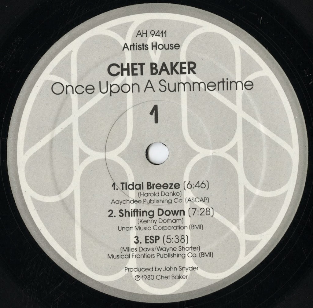Chet Baker - Once Upon A Summertime (AH9411) 1980 US Artists House|中古LP