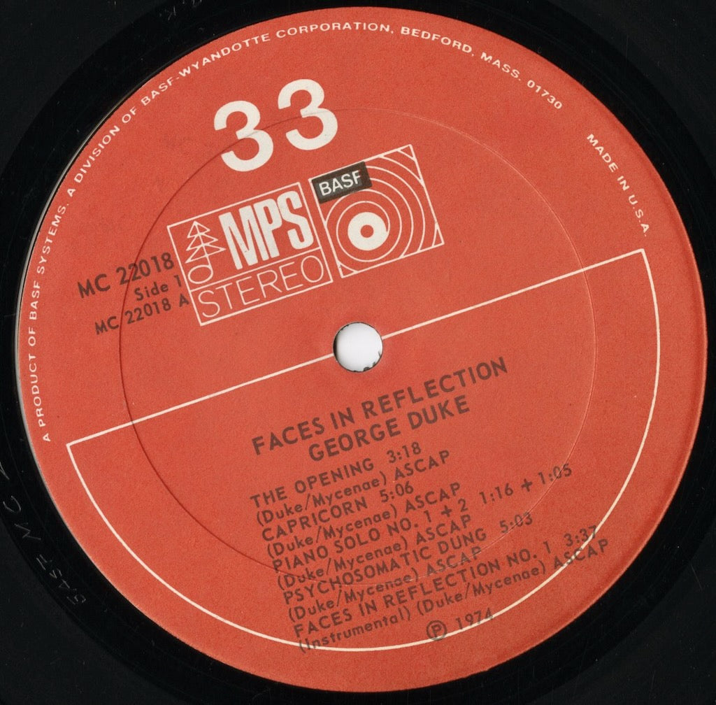 George Duke - Faces In Reflection (MC 22018) LP 1974 US MPS|中古LP