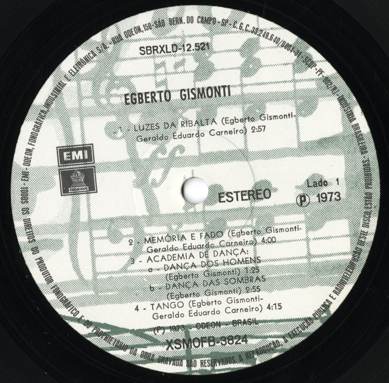 Egberto Gismonti / エグベルト・ジスモンチ / Egberto Gismonti (1973) (SBRXLD-12.521)