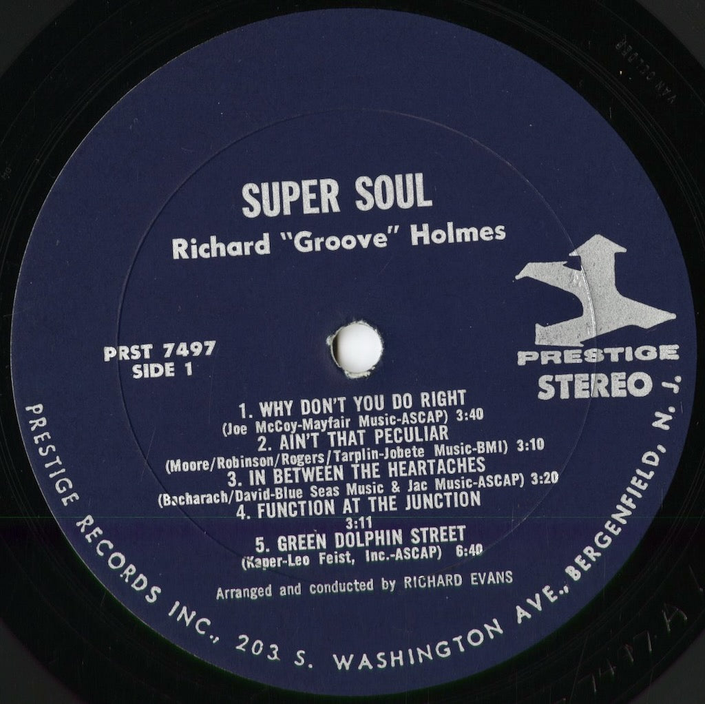 Richard Groove Holmes - Super Soul (PRST 7497) 1967 US Prestige|中古LP