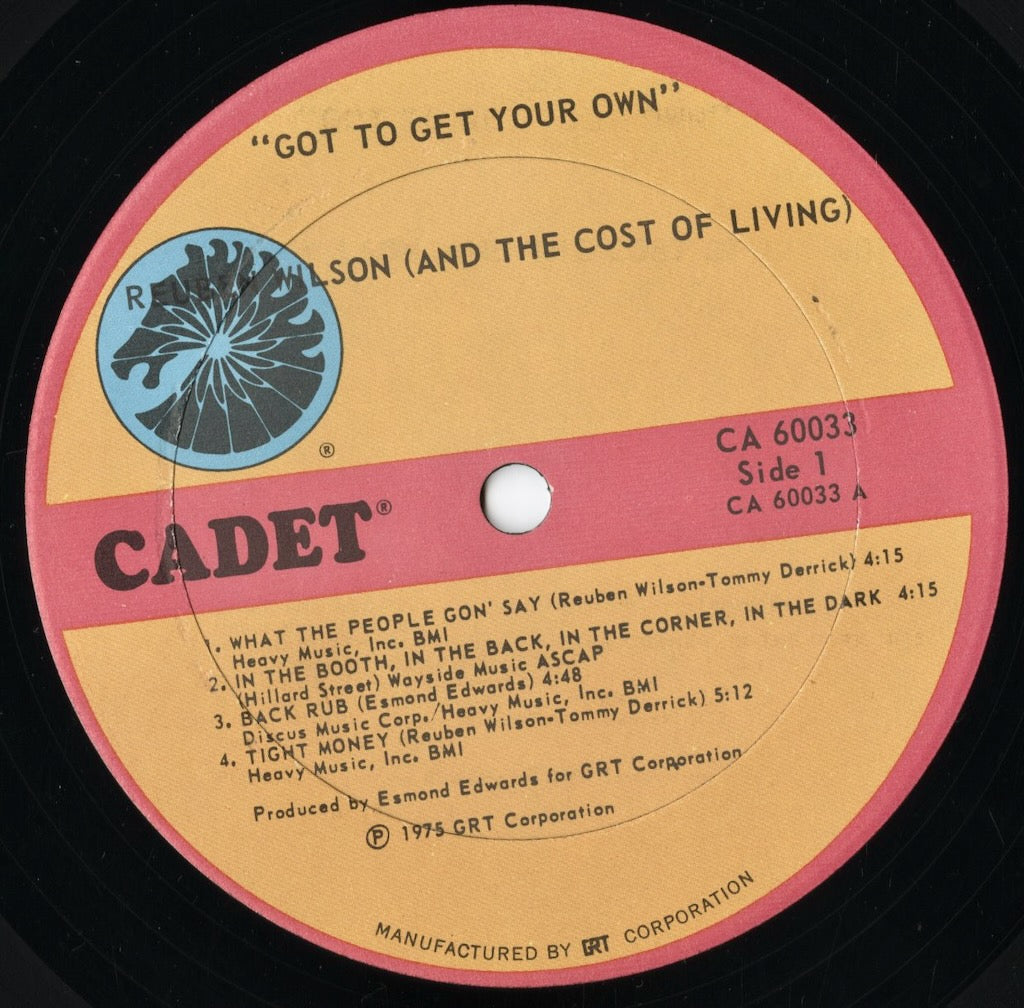 Reuben Wilson - Got To Get Your Own (CA 60033) LP 1975 US Cadet|中古LP