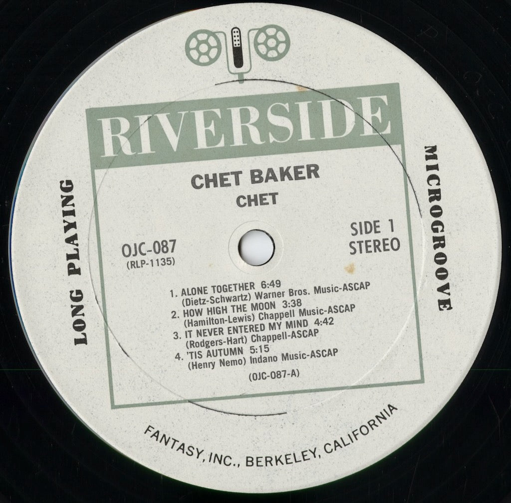 Chet Baker - Chet (OJC-087) 1983 US Riverside/OJC|中古LP