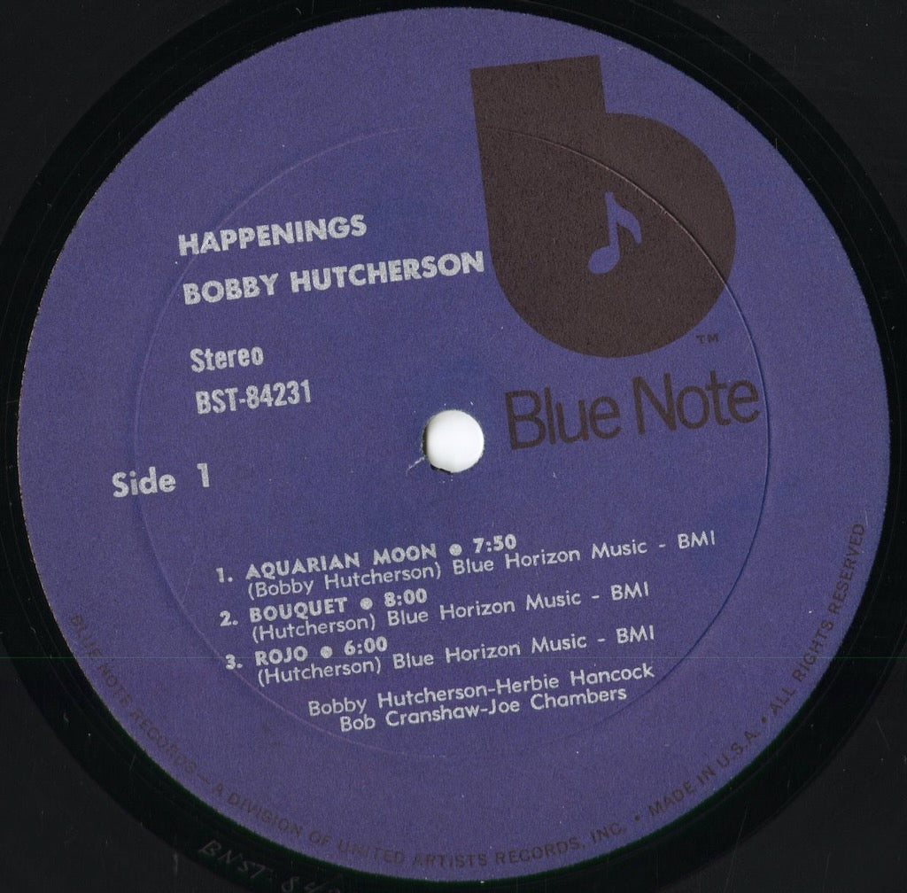 Bobby Hutcherson - Happenings (BST 84231) 1974 US Blue Note|中古LP