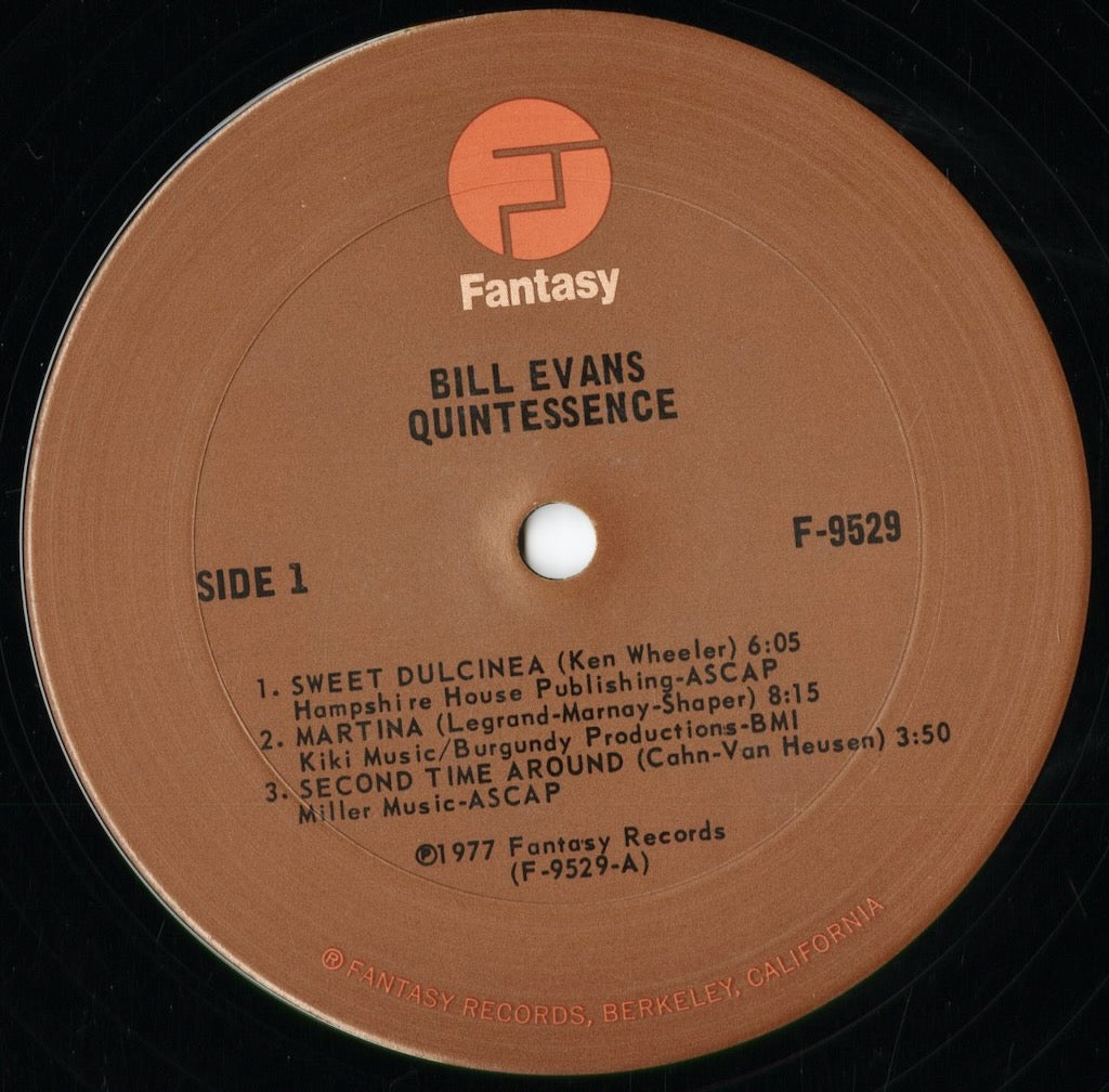 Bill Evans - Quintessence (F-9529) 1977 US Fantasy|中古LP