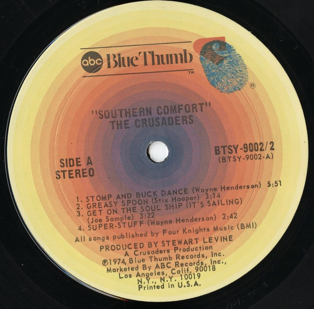 The Crusaders - Southern Comfort (BTSY-9002-2) LP 1974 US Blue Thumb|中古LP