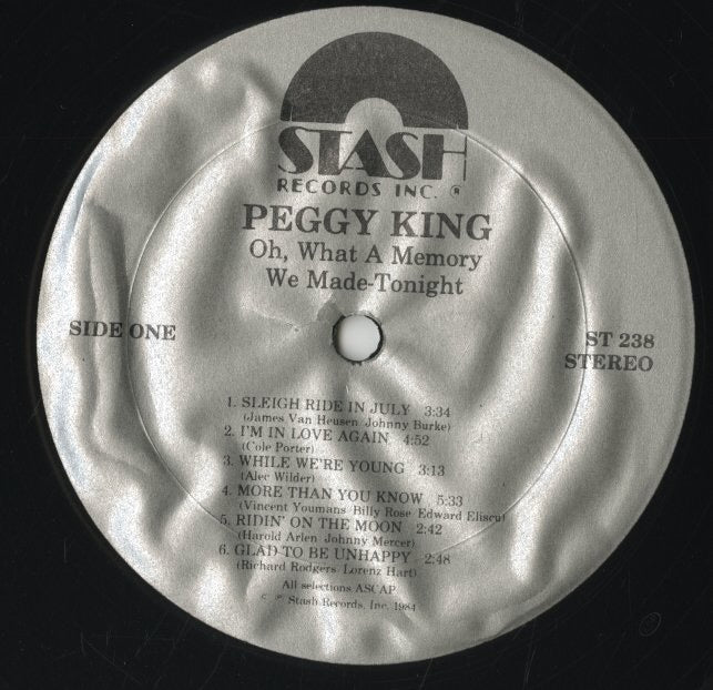 Peggy King / ペギー・キング / Oh What A Memory We Made ... Tonight (ST-238)