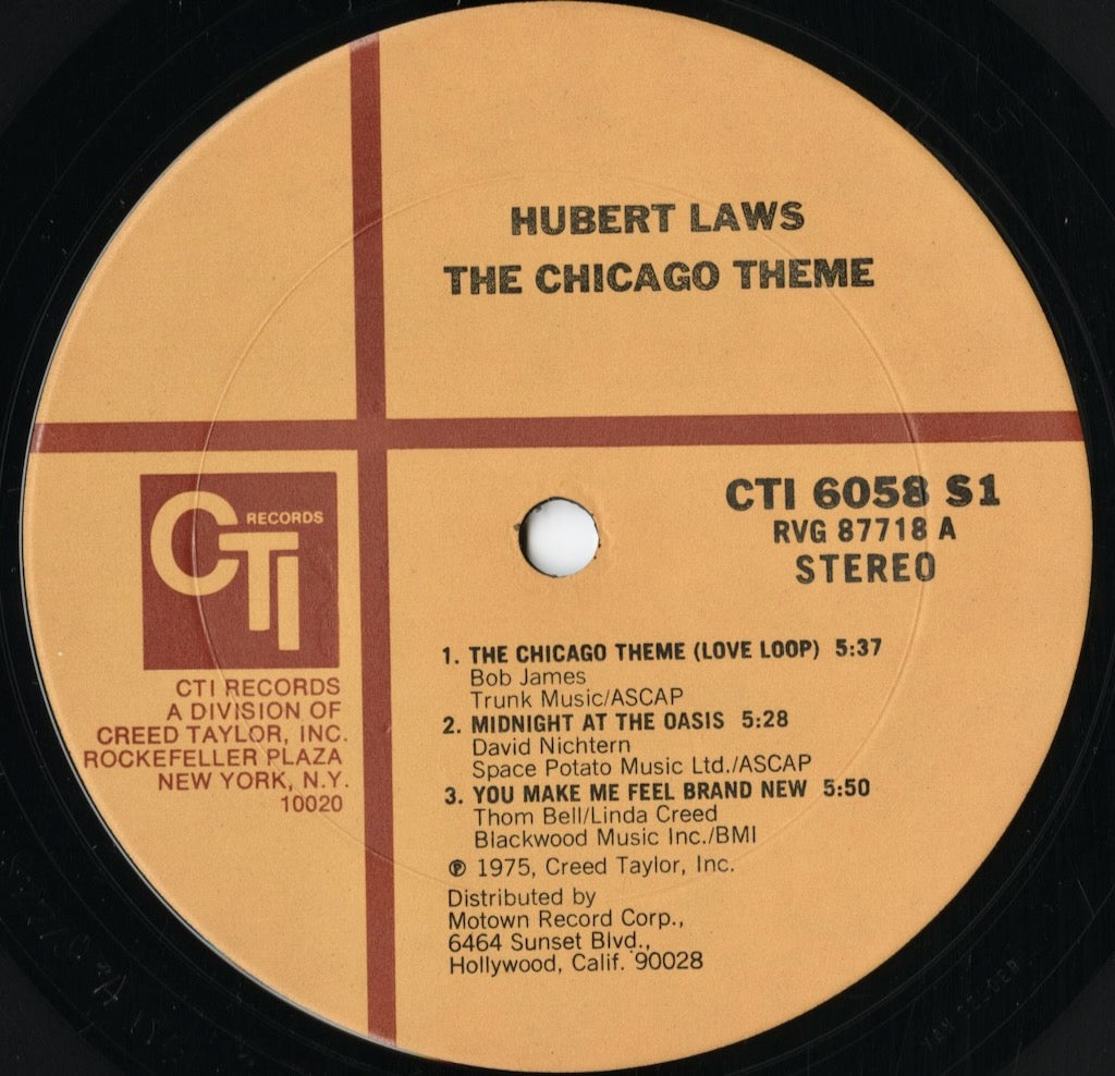 Hubert Laws – The Chicago Theme (CTI 6058 S1) LP 1975 US CTI|中古LP