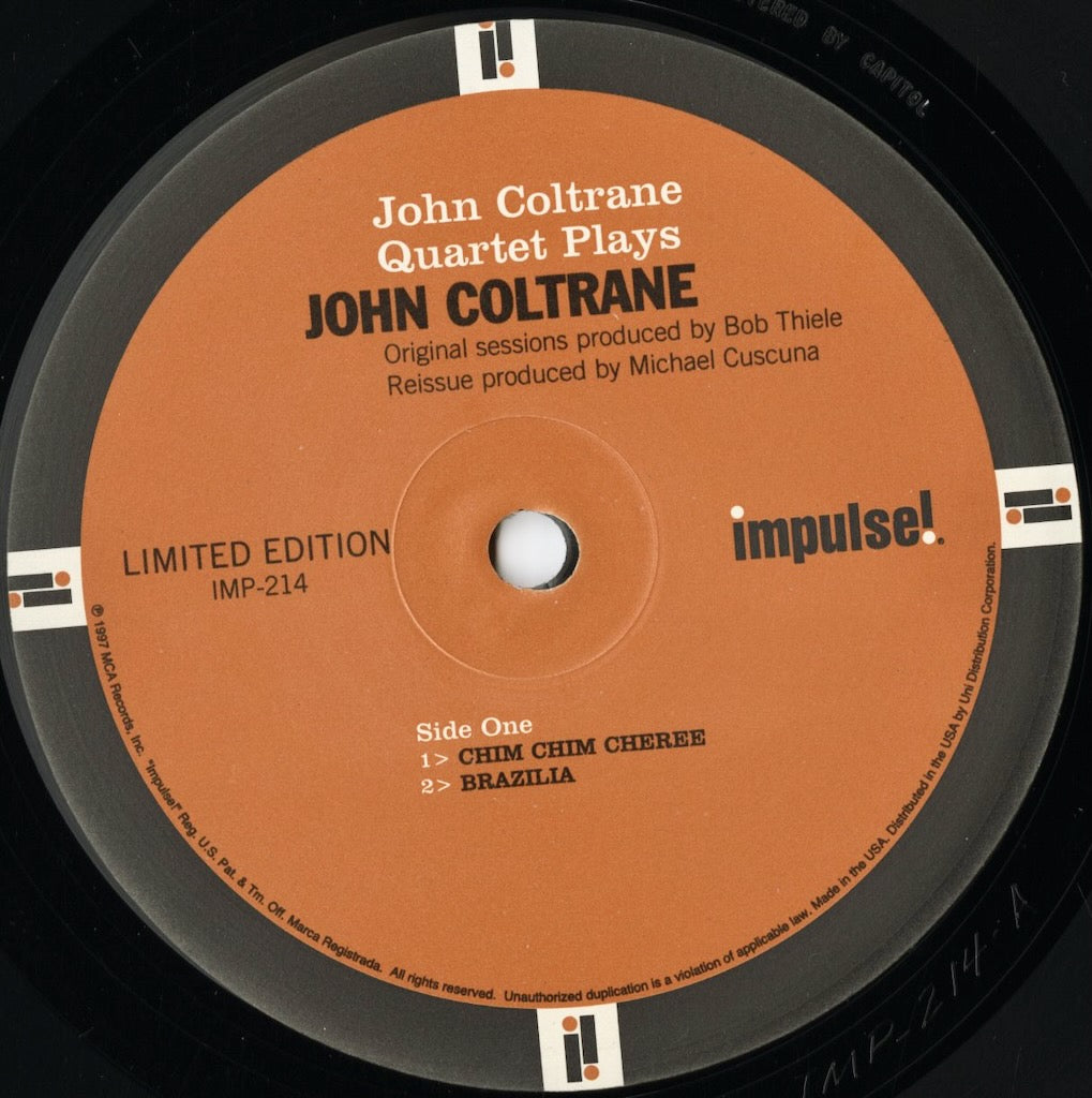 John Coltrane / ジョン・コルトレーン / The John Coltrane Quartet Plays (IMP-214)