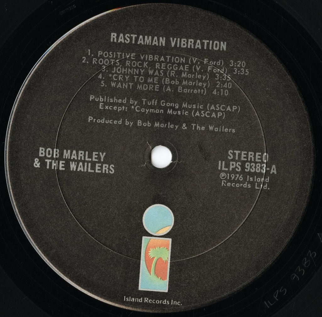Bob Marley & The Wailers / ボブ・マーリー&ウェイラーズ / Rastaman Vibration (ILPS 9383)