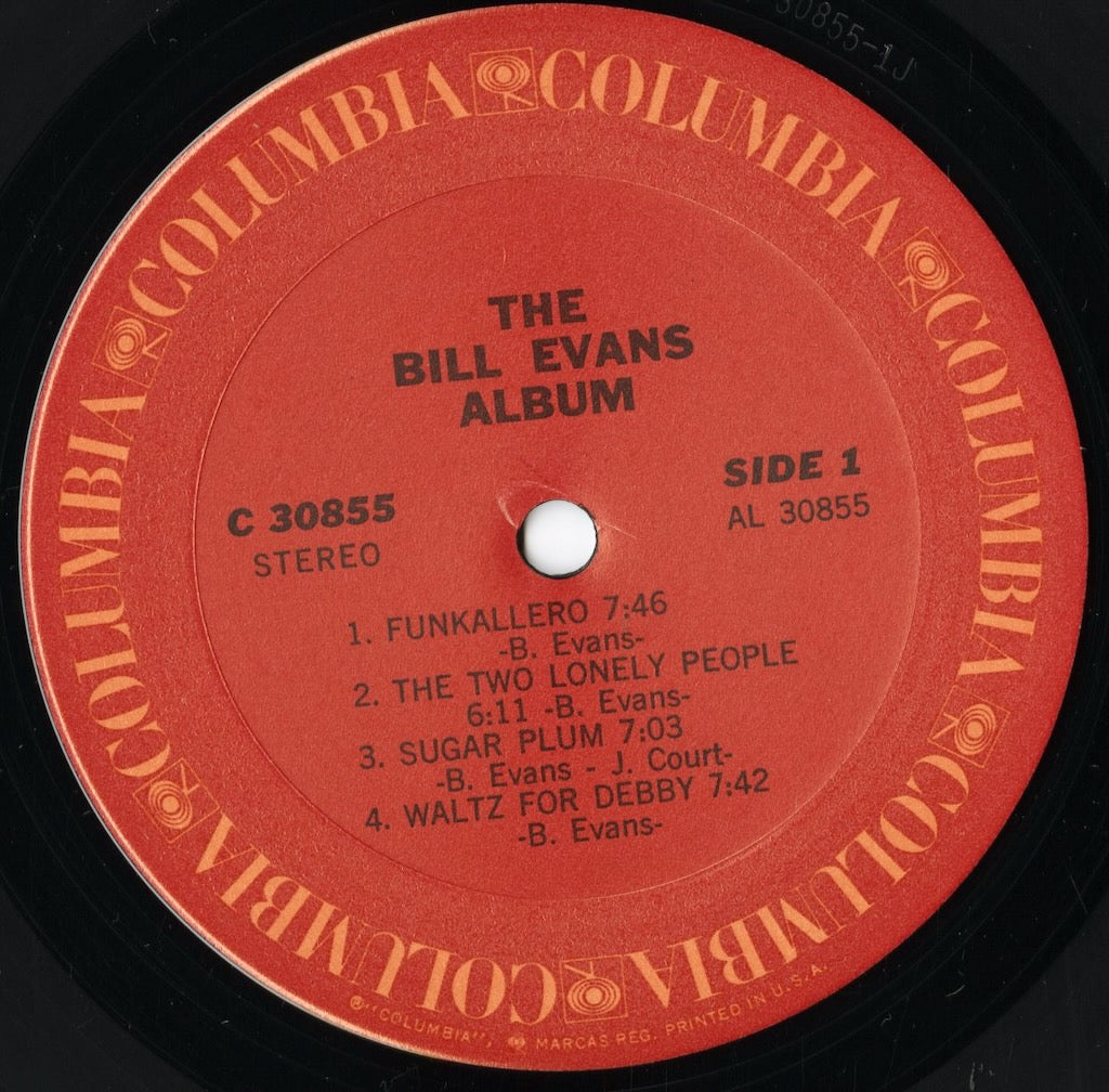 Bill Evans - The Bill Evans Album (C 30855) LP 1971 US Columbia|中古LP