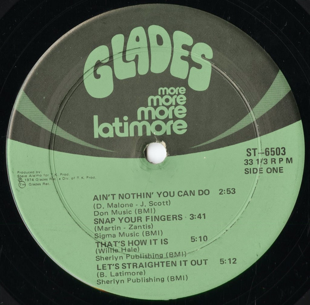 Latimore - More, More, More Latimore (ST-6503) 1974 US Glades|中古LP