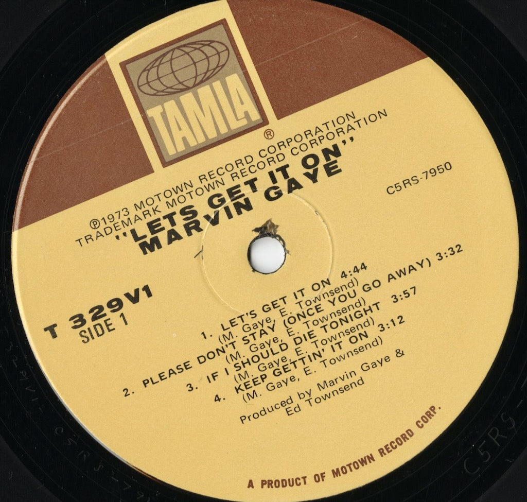 Marvin Gaye – Let's Get It On (T 329V1) LP 1973 US Tamla|中古LP