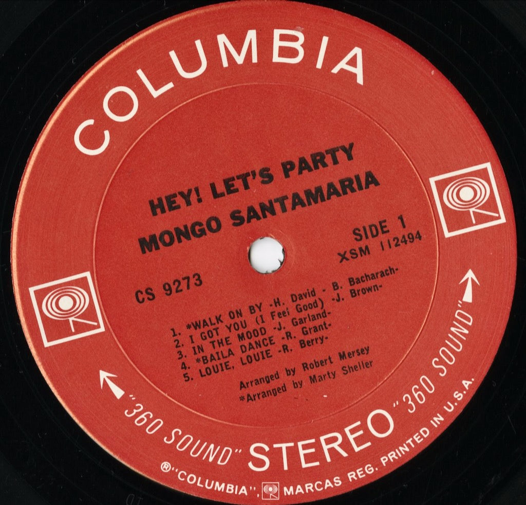 Mongo Santamaria – Hey! Let's Party (CS 9273) LP 1967 US Columbia|中古LP