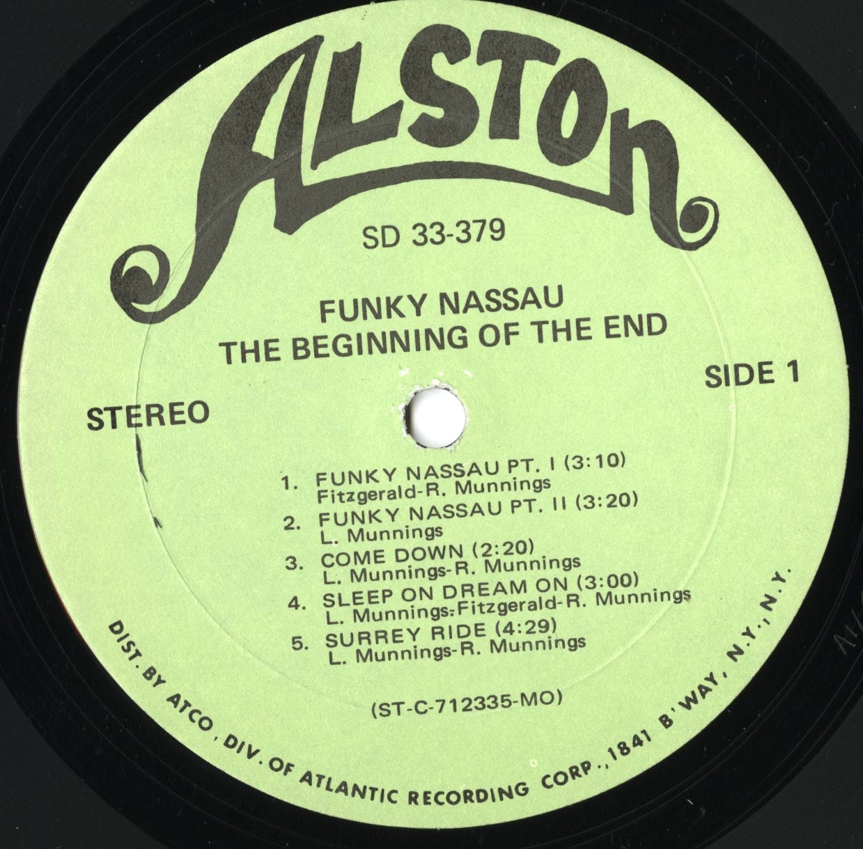 The Beginning Of The End / ビギニング・オブ・ジ・エンド / Funky Nassau (SD 33-379)