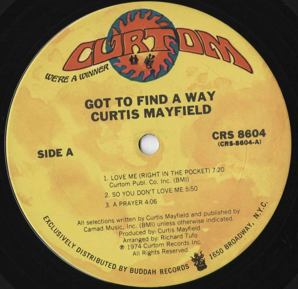 Curtis Mayfield – Got To Find A Way (CRS 8604) 1974 US Curtom|中古LP