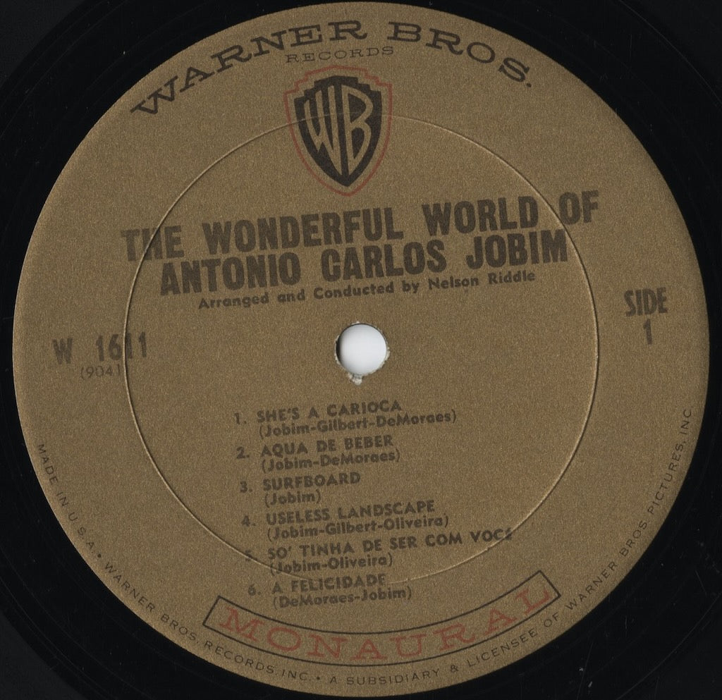 Antonio Carlos Jobim - The Wonderful World Of Antonio Carlos Jobim (W 1611) 1965 US Warner Bros|中古LP