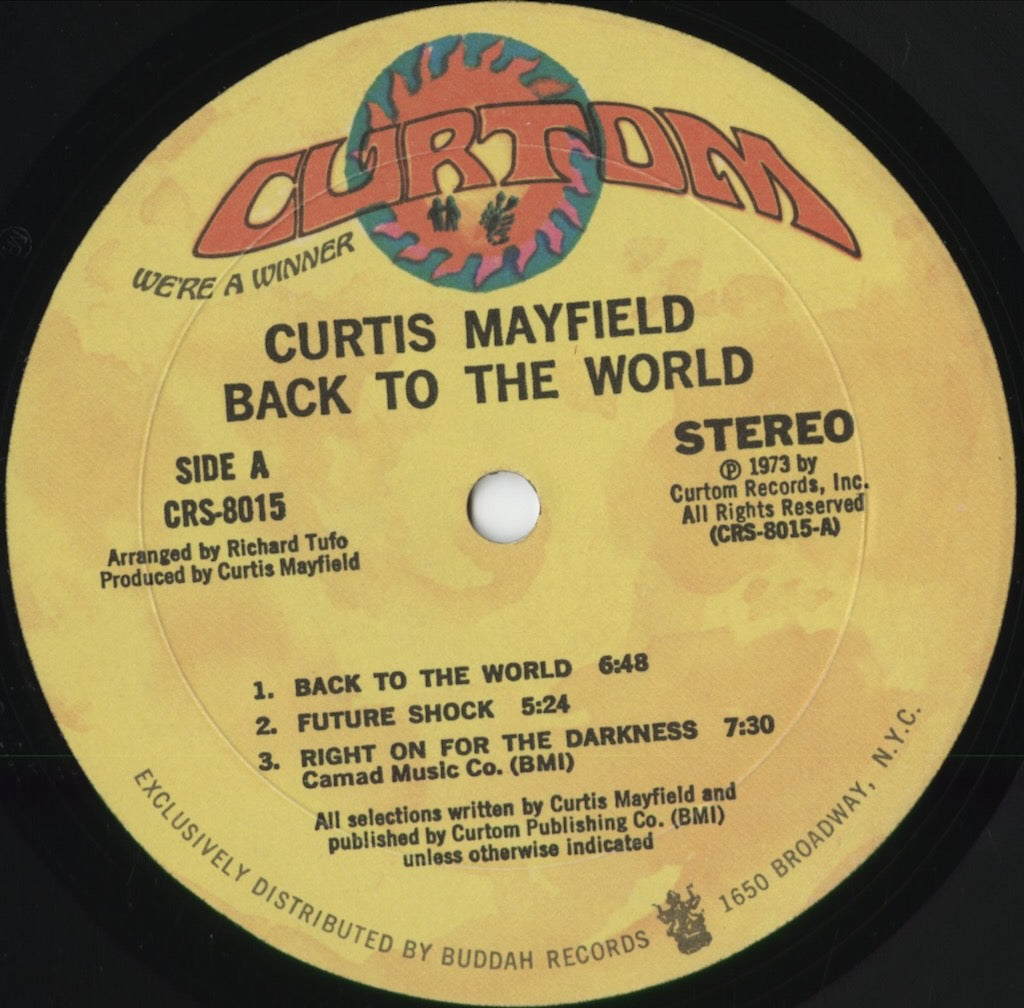 Curtis Mayfield - Back To The World (CRS-8015) 1973 US Curtom|中古LP