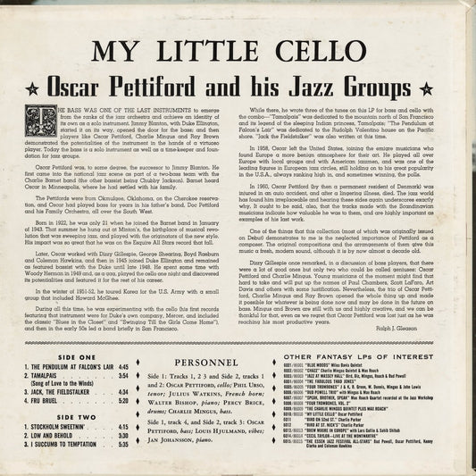 Oscar Pettiford - My Little Cello (6010) 1962 US Fantasy|中古LP