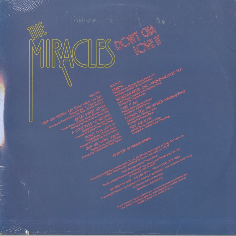 The Miracles / ミラクルズ / Don't Cha Love It (T6 336 S1)