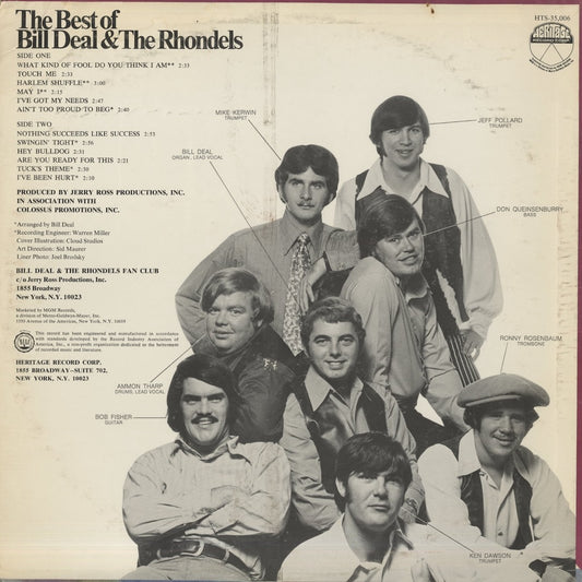 Bill Deal & The Rhondels / ビル・ディール / The Best Of (HTS-35006)