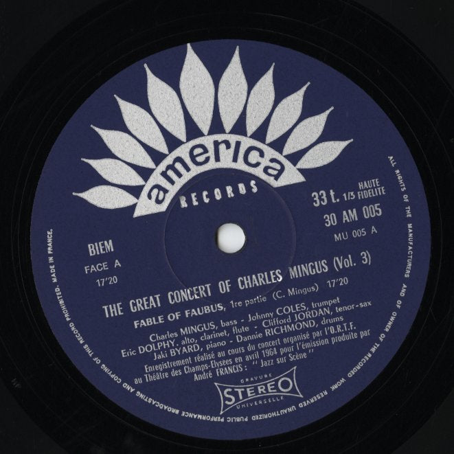 Charles Mingus / チャールズ・ミンガス / The Great Concert Of Charles Mingus -3LP (30 AM 003-004-005)
