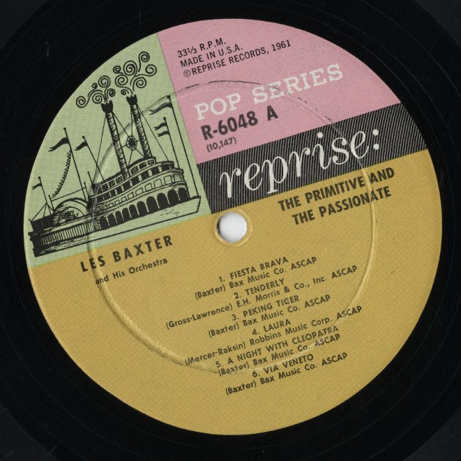 Les Baxter And His Orchestra - The Primitive And The Passionate (R 6048) LP 1961 US Reprise|中古LP